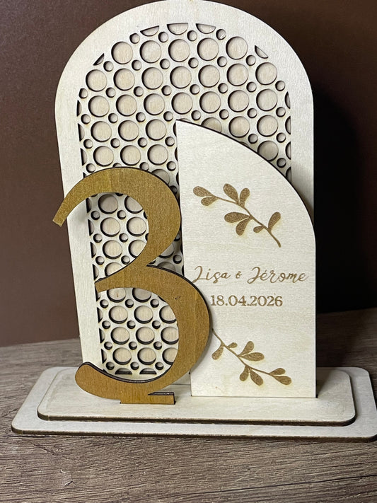 Numéro de table "Garden"