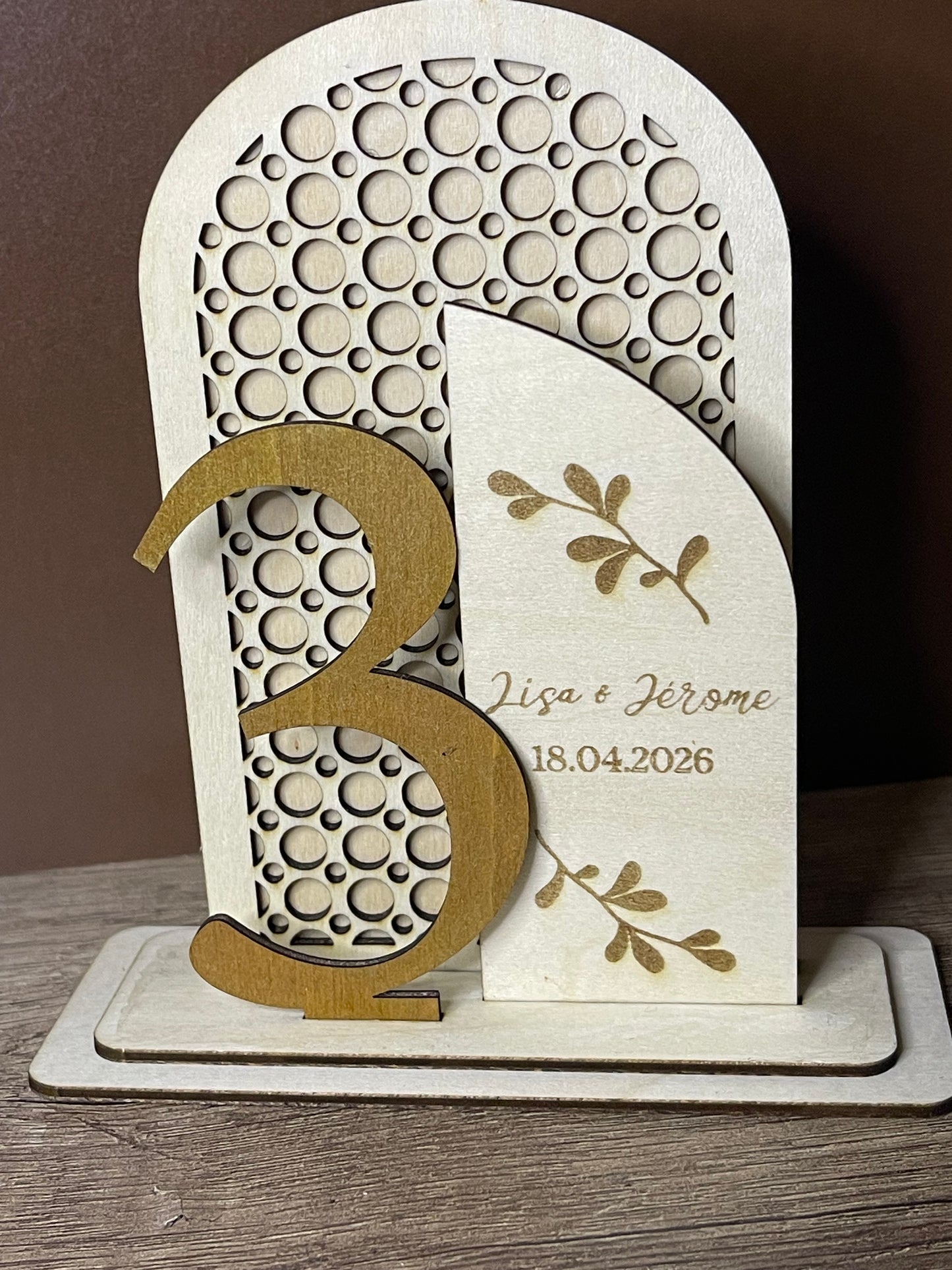 Numéro de table "Garden"