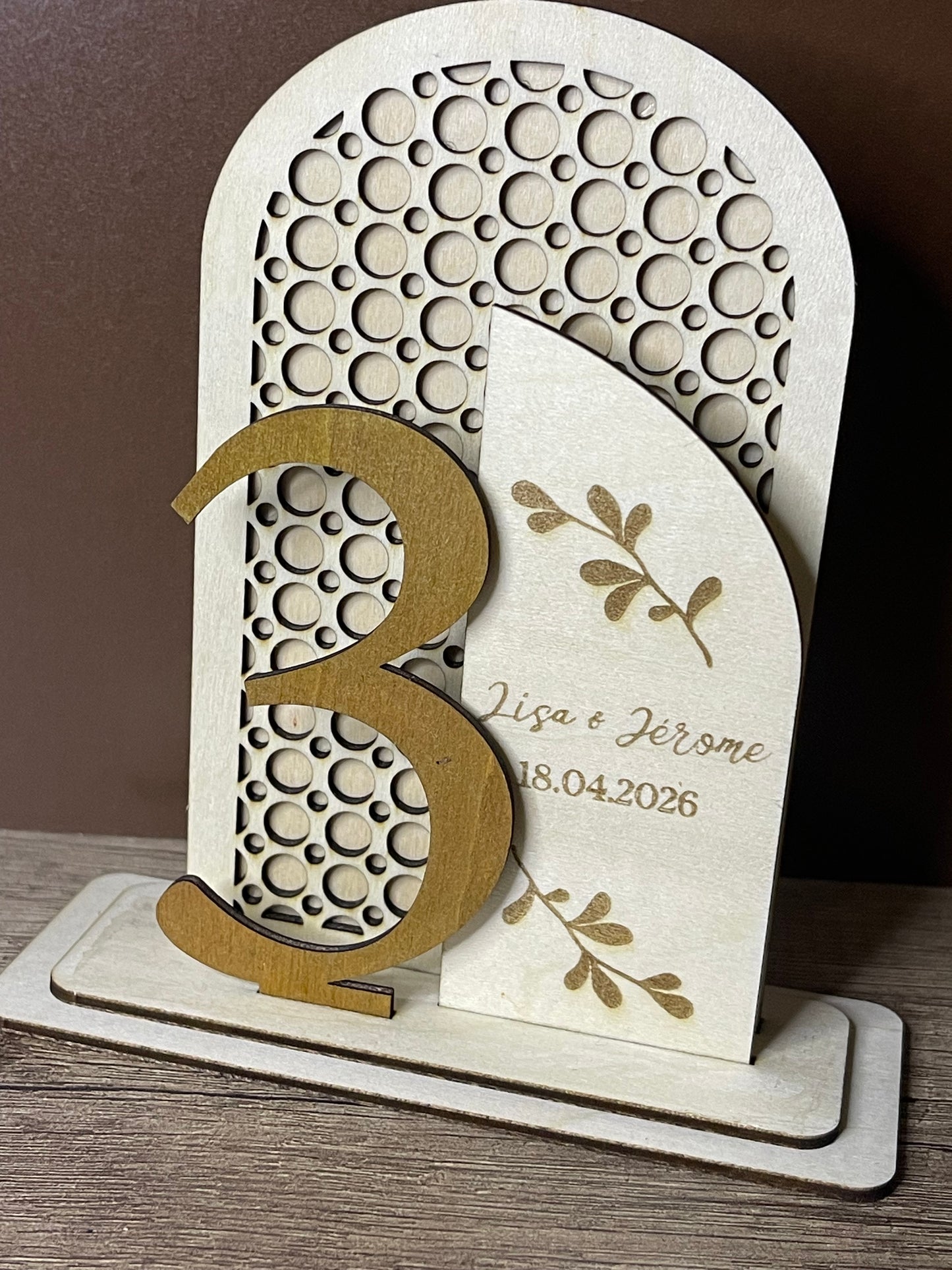 Numéro de table "Garden"