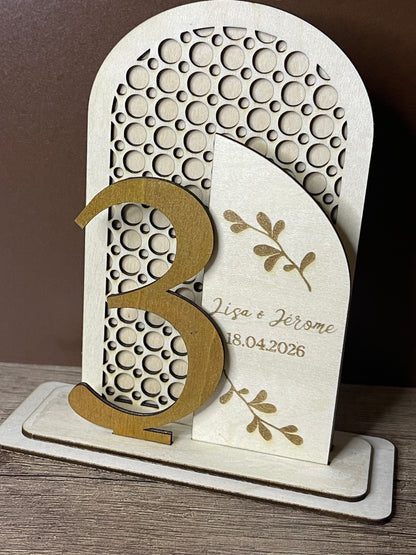 Numéro de table "Garden"