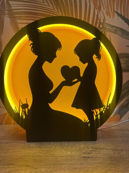 Lampe décorative LED personnalisée – Impression 3D avec variateur tactile