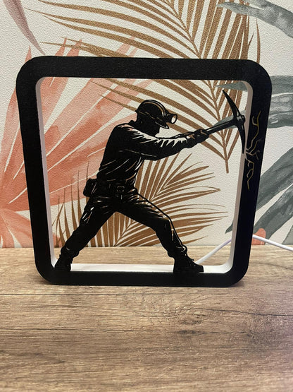 Lampe décorative LED personnalisée – Impression 3D avec variateur tactile