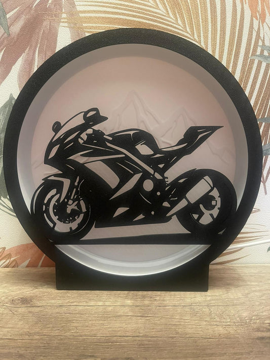 Lampe décorative LED personnalisée – Impression 3D avec variateur tactile