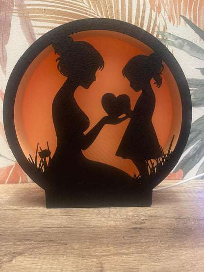 Lampe décorative LED personnalisée – Impression 3D avec variateur tactile