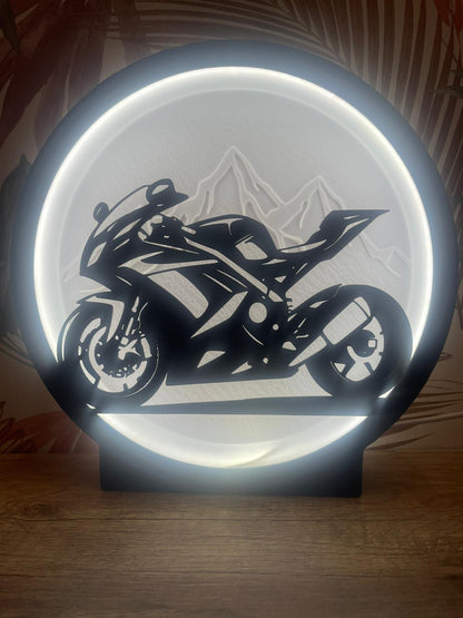 Lampe décorative LED personnalisée – Impression 3D avec variateur tactile