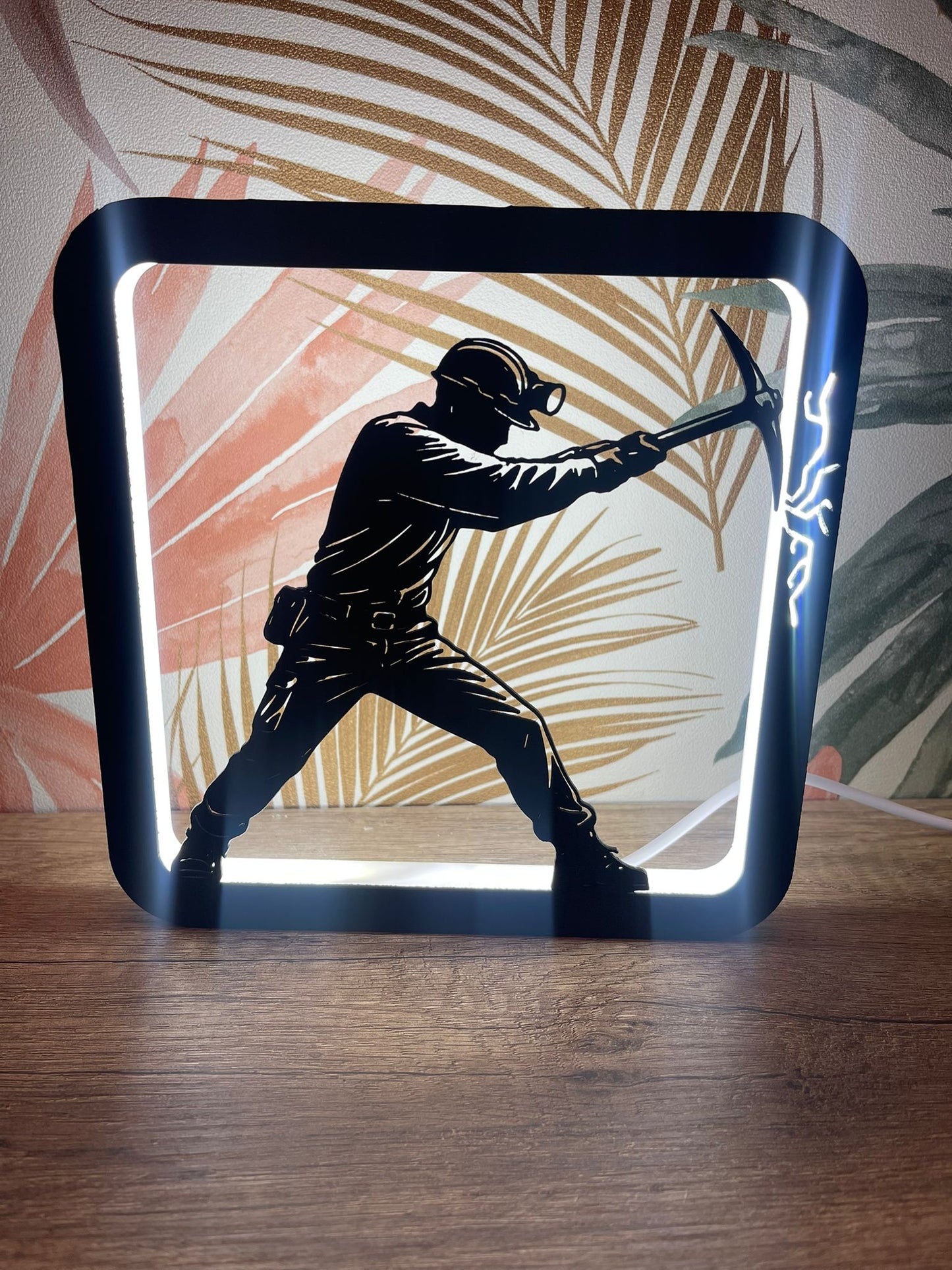 Lampe décorative LED personnalisée – Impression 3D avec variateur tactile